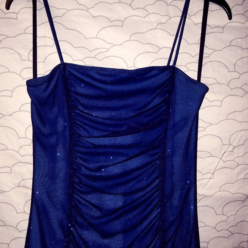Blue prom dress